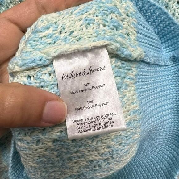 NWT FOR LOVE & LEMONS‎ Corinna Chevron Knit Mini Dress Size XS - Picture 8 of 10